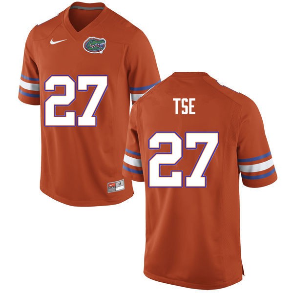 Men #27 Joshua Tse Florida Gators College Football Jerseys Orange